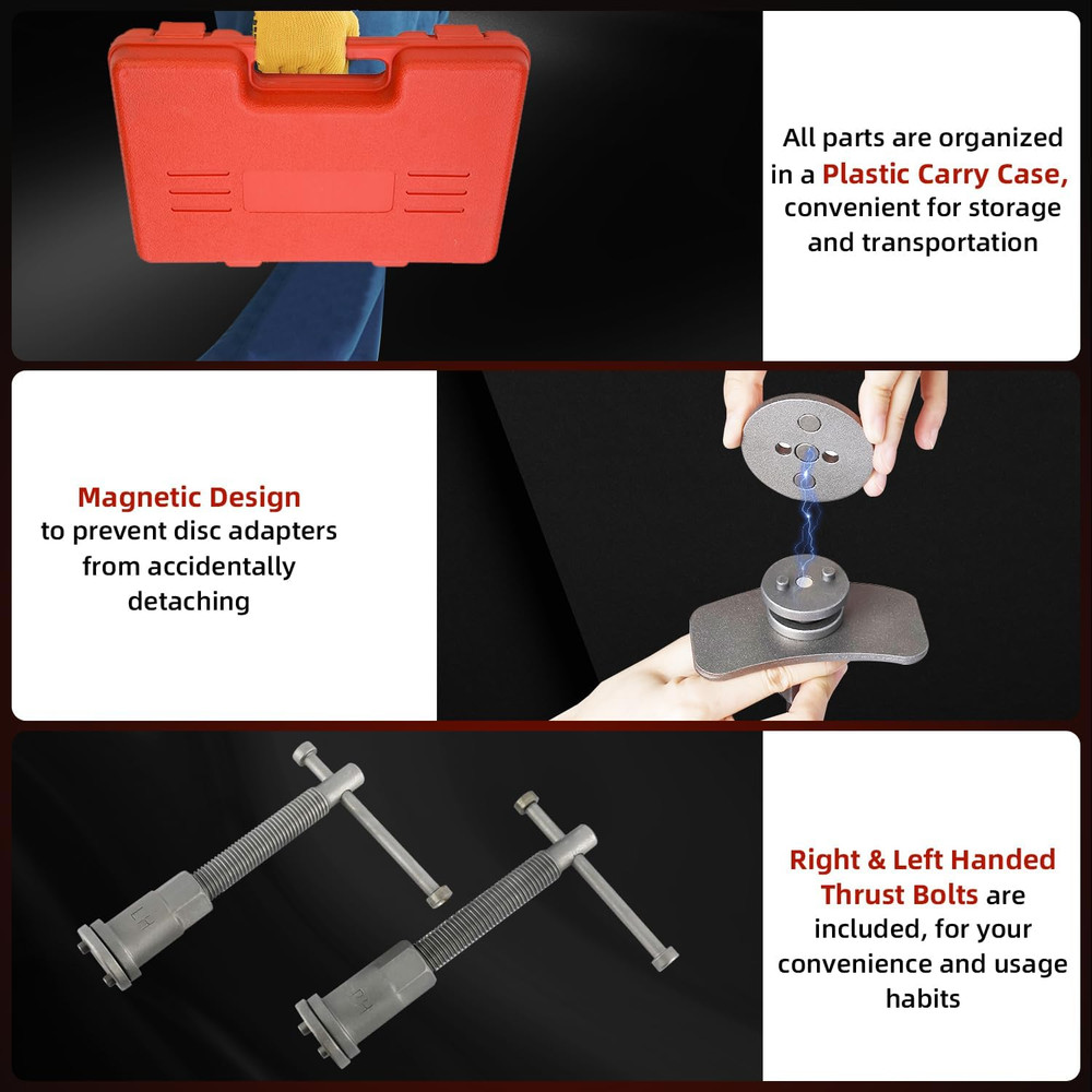 Professional 24-Piece Disc Brake Caliper Compressor Tool Set