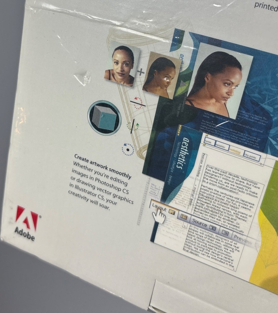 Adobe Creative Suite Premium Software Bundle Photoshop, Illustrator, 2004 Rare