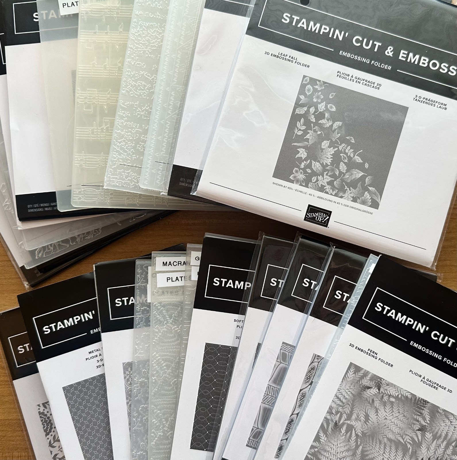Stampin' Up! New and Used Embossing Folders - you choose! Volume Discount!!!