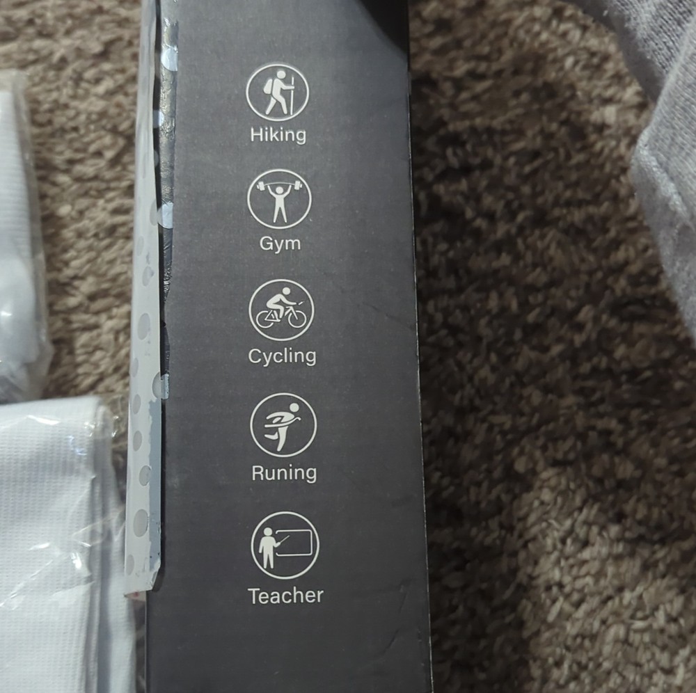 CHARMKING Compression Socks L/XL White Graduated Compression Machine Washable