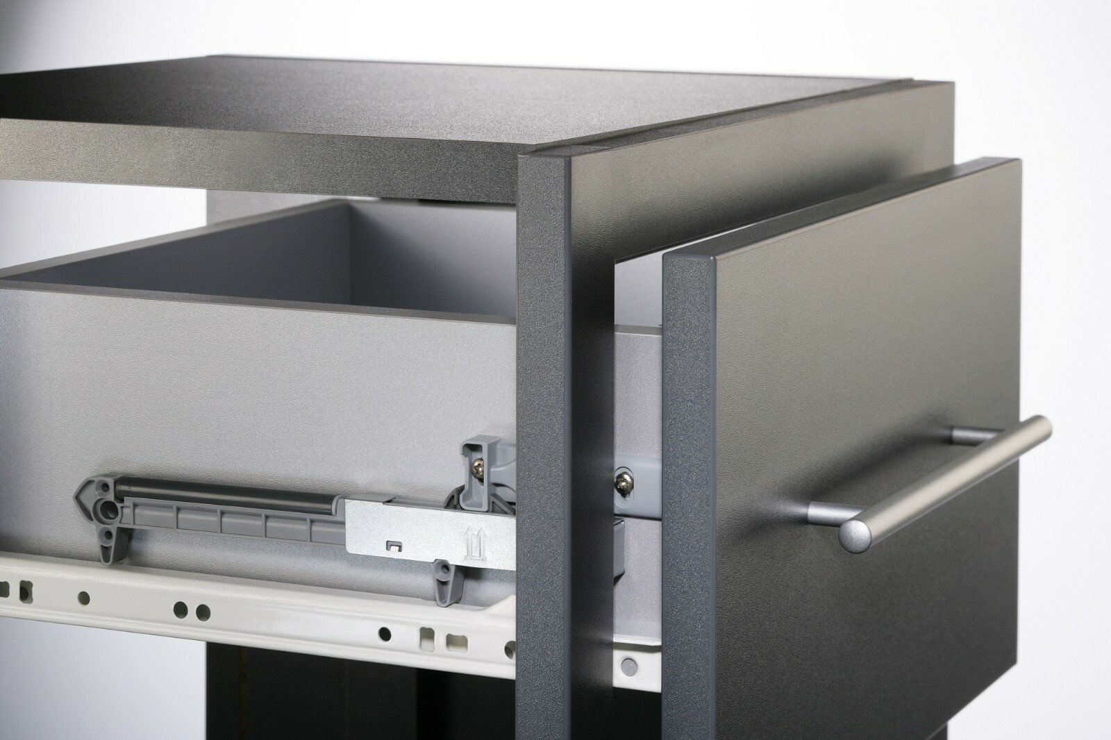 Soft Close Cabinet Drawer Damper / Adapter for Wood Drawers (White)