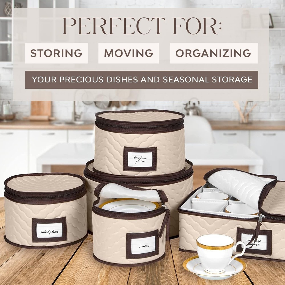 China Storage Containers 5 Piece Set Moving Boxes for Dinnerware Glasses Plates