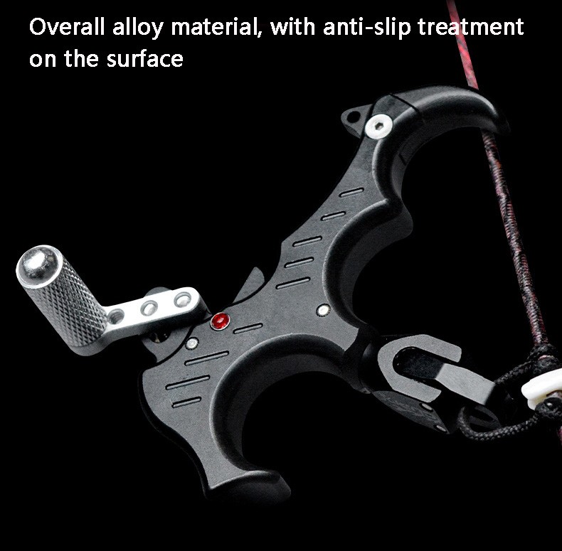 360° Rotatable Thumb Release Aid 3 Finger / 4 Finger Archery Bow Release Trigger