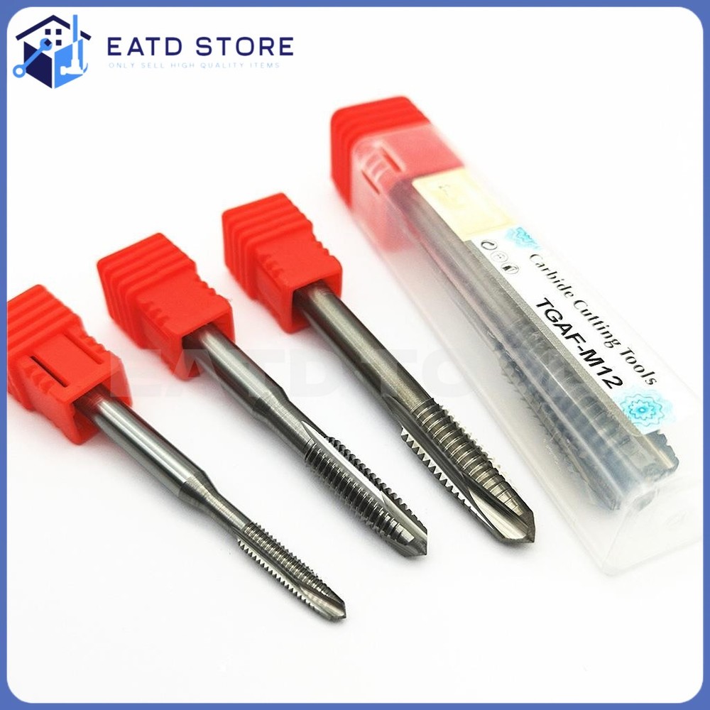 Solid Carbide Pointed Plug Tap Machine Metric Screw Thread HRC55 CNC