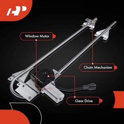 Power Window Regulator with Motor Compatible with Peterbilt Front Driver (LH)