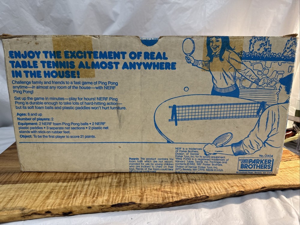 Nerf - Ping Pong game. Parker Brothers - Complete