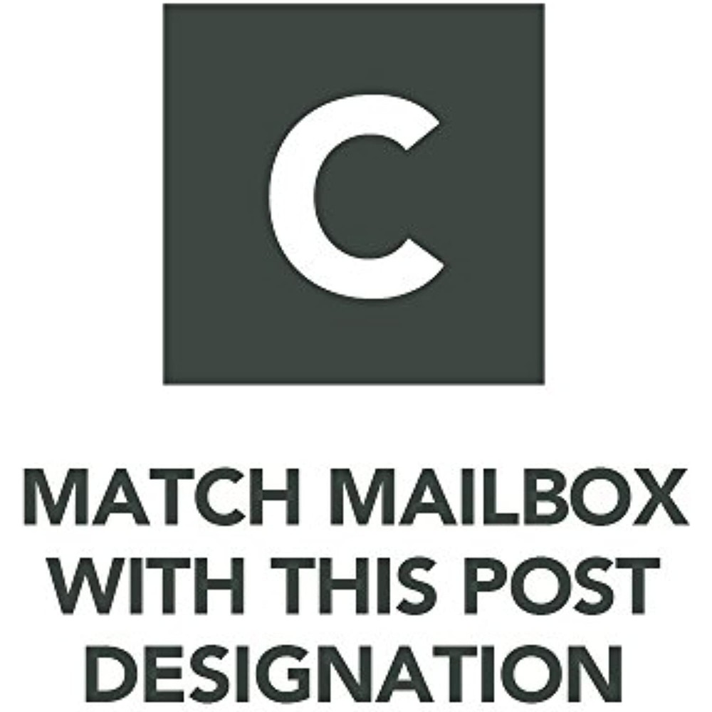 Gibraltar Mailboxes Mailsafe Large Capacity Rust-Proof Plastic Black, Post-Mount