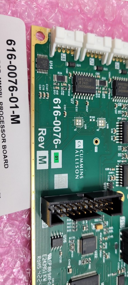 Cummins Allison 616-0076-01 Rev. M MM2 B LOGIC Processor Board Assembly