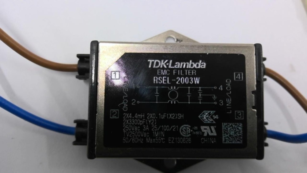 TDK-Lambada RSEL-2003W EMC Filter 250 VAC 50/60 HZ