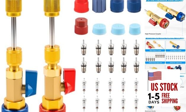 31PCS Professional AC Valve Core Removal Tool for R134A Refrigerant Systems,