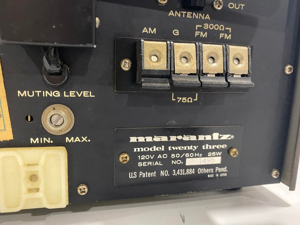 Vintage Marantz model Twenty Three Solid State AM/FM Tuner! Serviced!