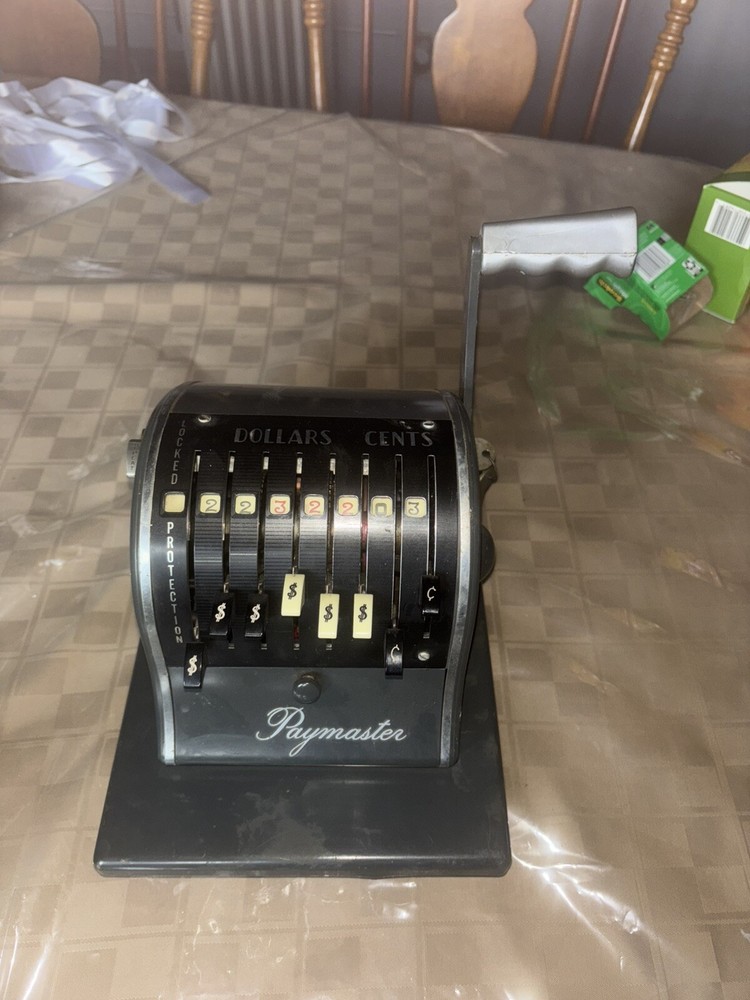 VINTAGE PAYMASTER SERIES CHECK WRITING MACHINE