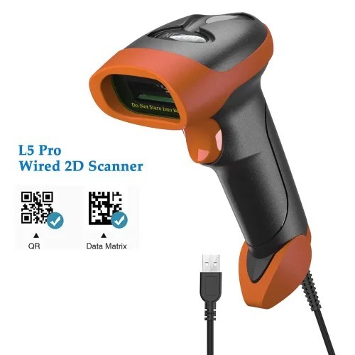 Netum NL5 Pro Wired 2D 1D Barcode Scanner - QR Code Capabilities