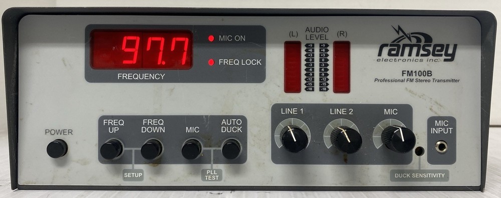 Ramsey Electronics FM100B Professional FM Stereo Transmitter No Antenna Untested