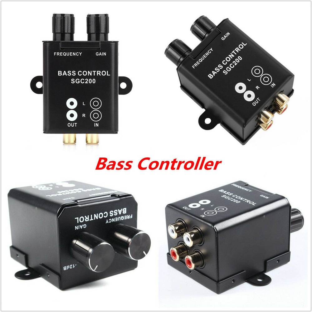 Auto Car Remote Amplifier Subwoofer Equalizer Crossover Bass Controller Kit -USA