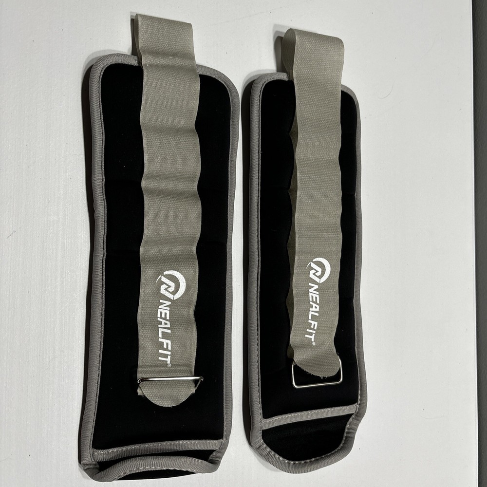 NEALFIT Ankle Weights 1.5 Lbs Each Black
