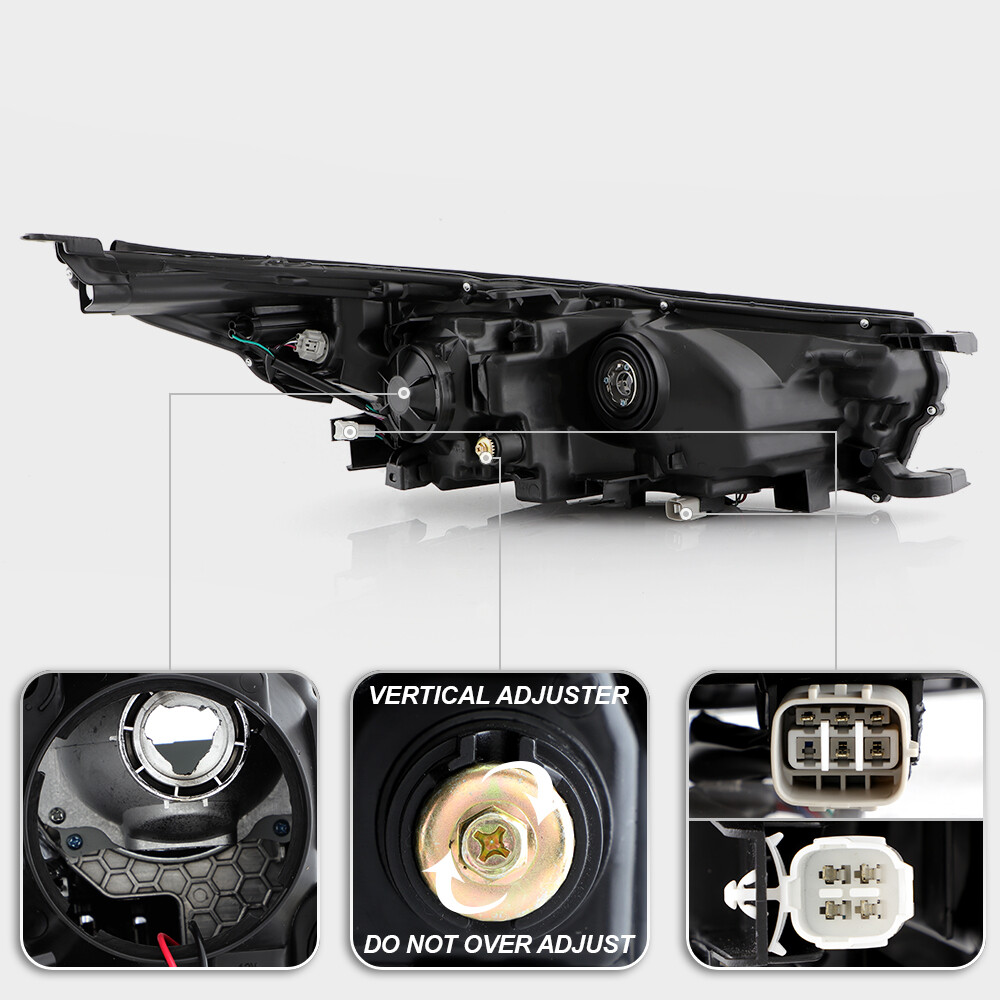 For 2017 2018 2019 Toyota Highlander SE w/ LED DRL Projector Headlights Headlamp