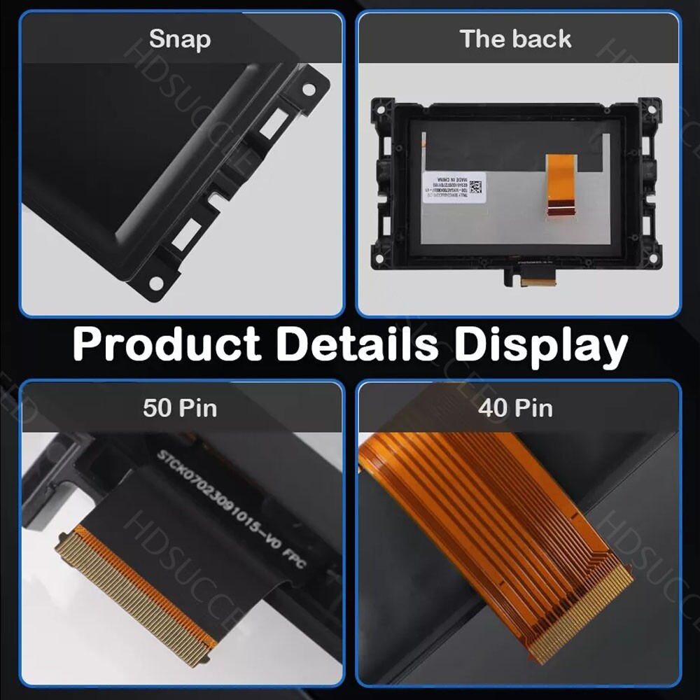7" LCD Touch Screen w/ Frame For 2017-2020 Jeep Compass Radio Navigation Replace