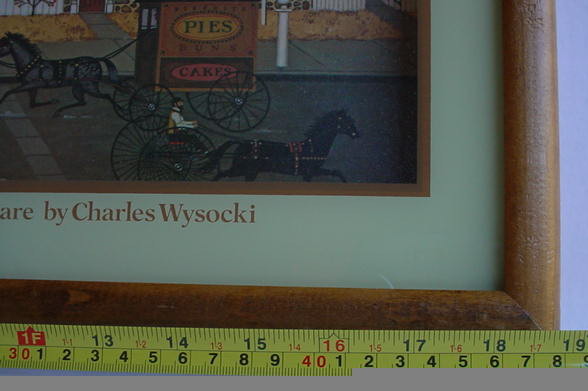 Charles Wysocki Village Square Clock