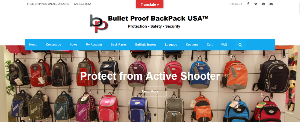 Bullet Proof Backpack Multicam School Protection Level IIIA Tactical Armor Work