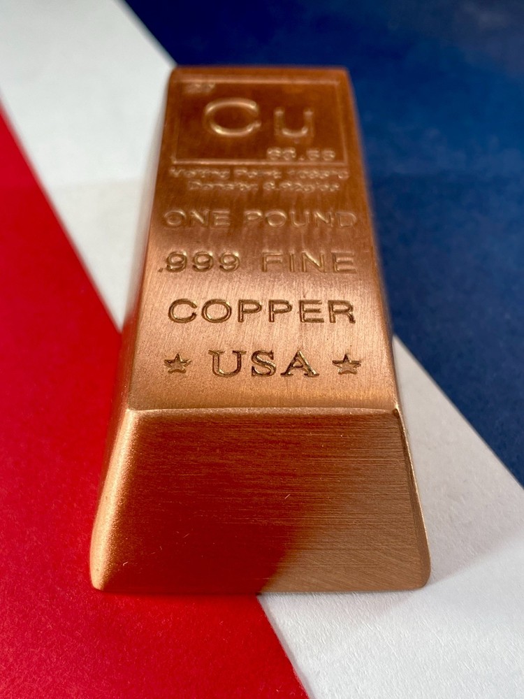 1 Pound Copper Bullion Bar .999 Fineness!!!