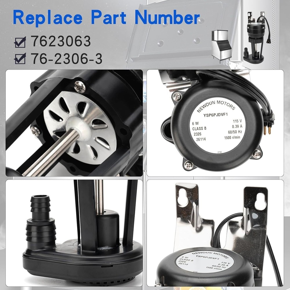 Manitowoc Compatible 7623063 115v Ice Machine Water Pump