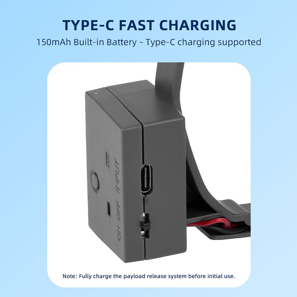 For DJI Mavic 4 Pro Payload Launcher Lightweight Design & Type-C Charging Cable