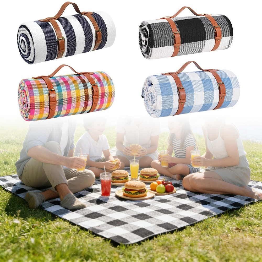 Picnic Blanket Extra, Waterproof and Foldable Beach Blanket, 3-Layer Blanket