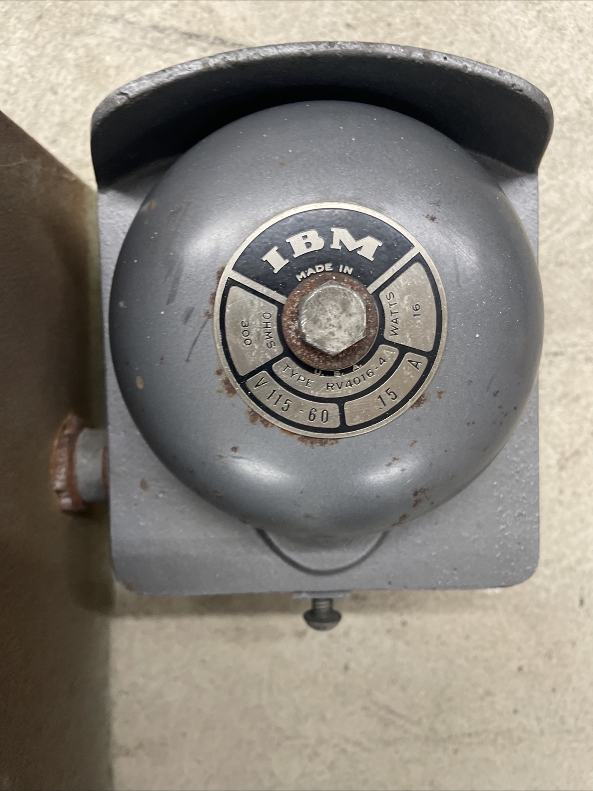 Vintage Retro Fire Alarm Signal Panel 4201-2 IBM Slate Back CLEAN! VERY RARE!