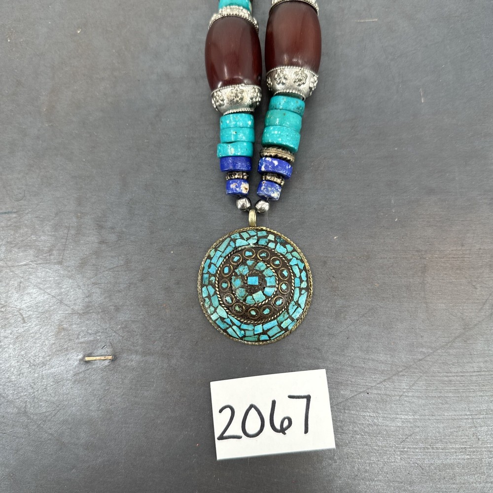 Tribal Pendant Multi Color As Is