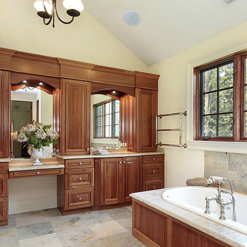 Herdio 4 Pack 4” Ceiling Speakers 320Watts - Flush Mount Easy Installation