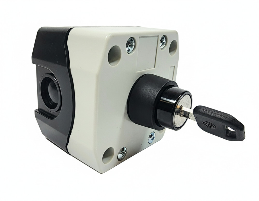 Key Switch Control Station - Momentary or Latching Key Selector Switch, 2P or 3P