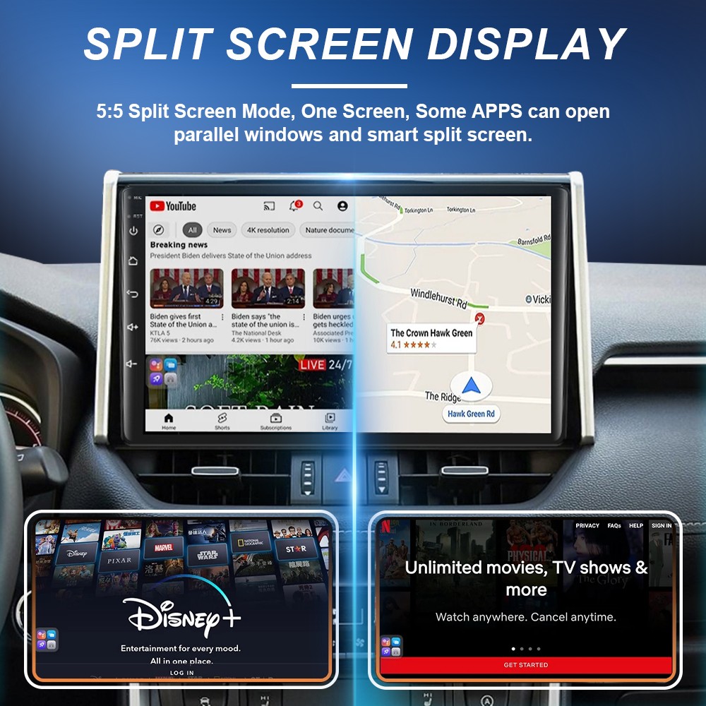 For Fiat 500X 2014-2020 Radio Car Multimedia GPS Carplay Stereo Video Navi Atuo