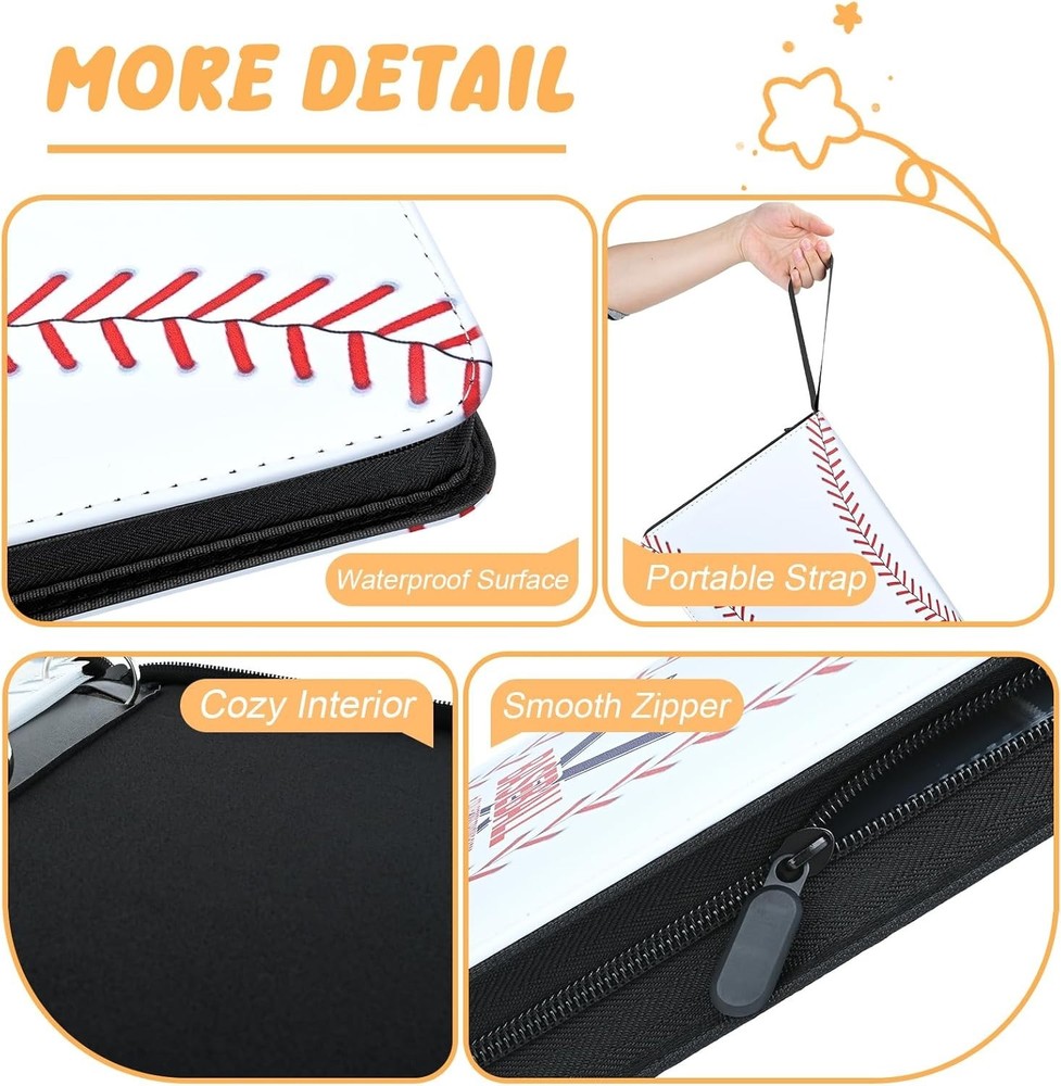 Premium Ringless Trading Card Binder - 900+ Capacity, 9 Side-Loading Pockets.