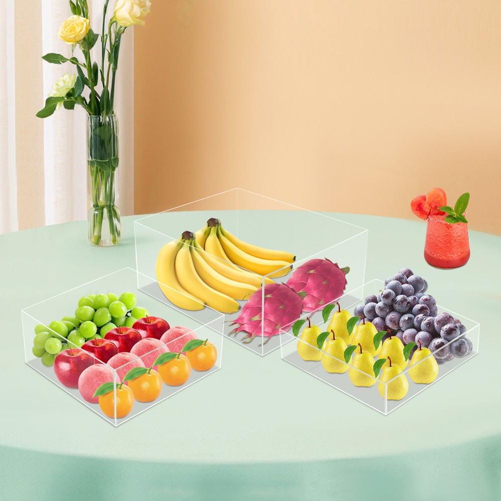 3 Sets Display Nesting Riser Stands 8/9/10 inch Display Stands Hollow Bottoms