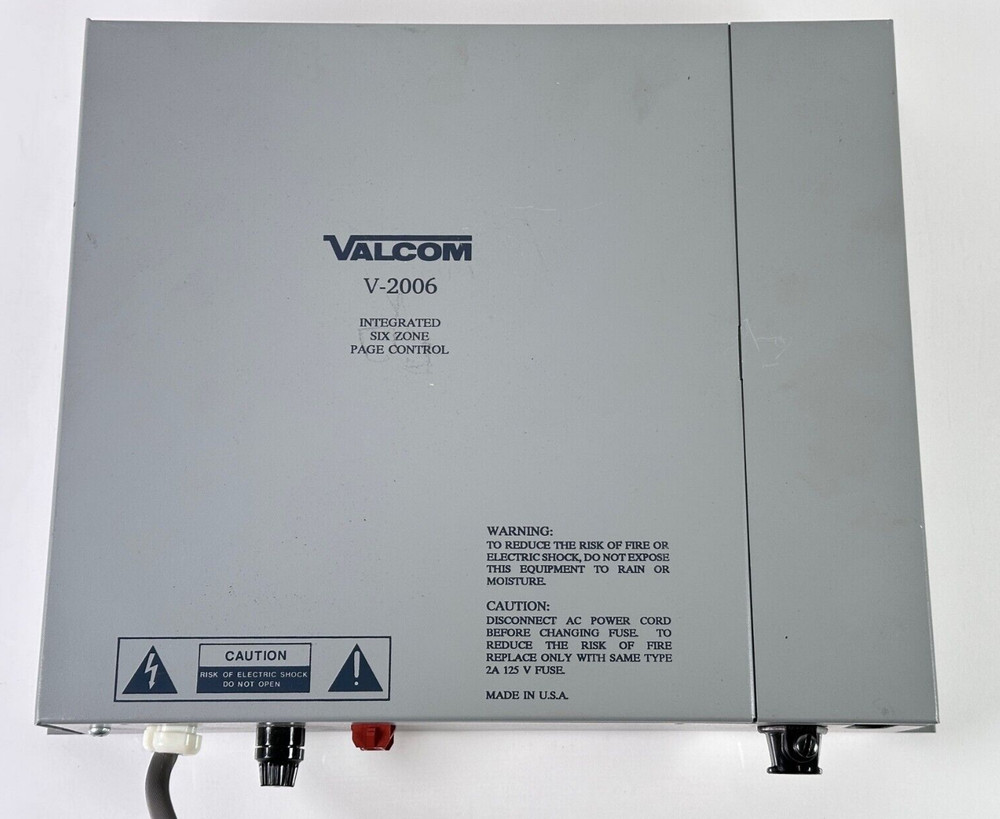 Valcom V-2006 Intergrated Six Zone Page Control