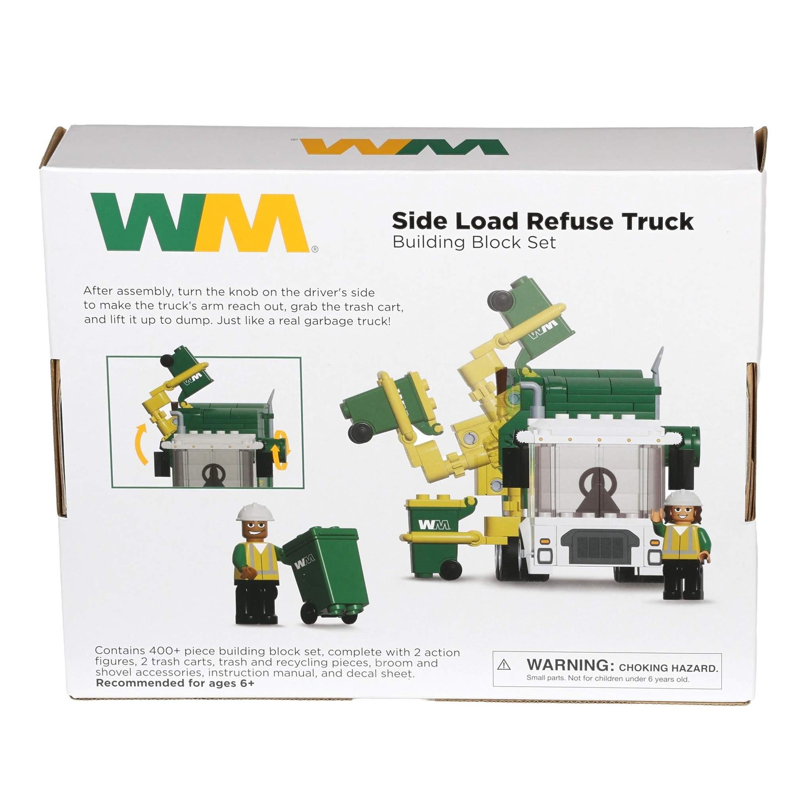 First Gear Waste Management Side-Load Garbage Truck Building Block Set 90-0640