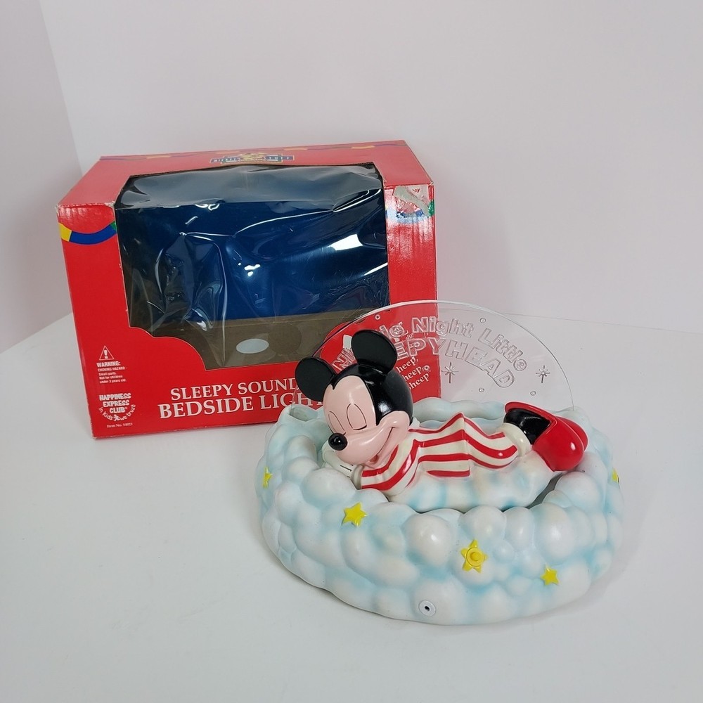 Mickeys Stuff Disney Sleepy Sounds Bedside Light Sensor Lights Up Count Sheep