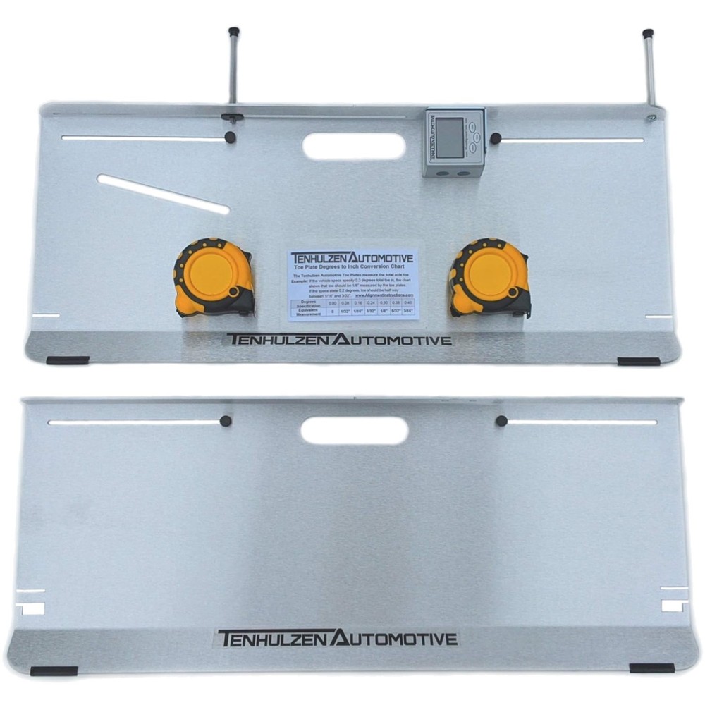 2-Wheel Alignment Tool - All-in-one Camber/Caster/Toe Plates -