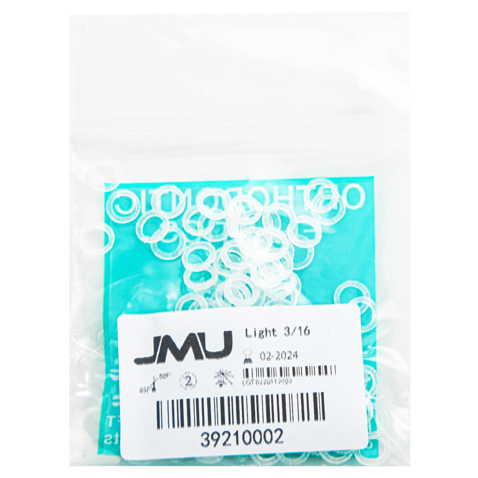 Close Teeth Gaps Orthodontic Intraoral Elastic Bands Latex-Free Made In USA