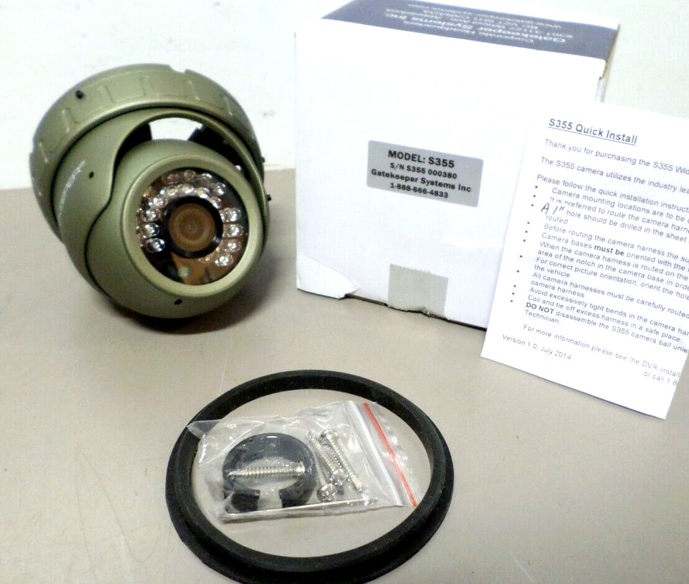 Gatekeeper Model S355 Wide Dynamic Range Security Camera 2.8mm Lens