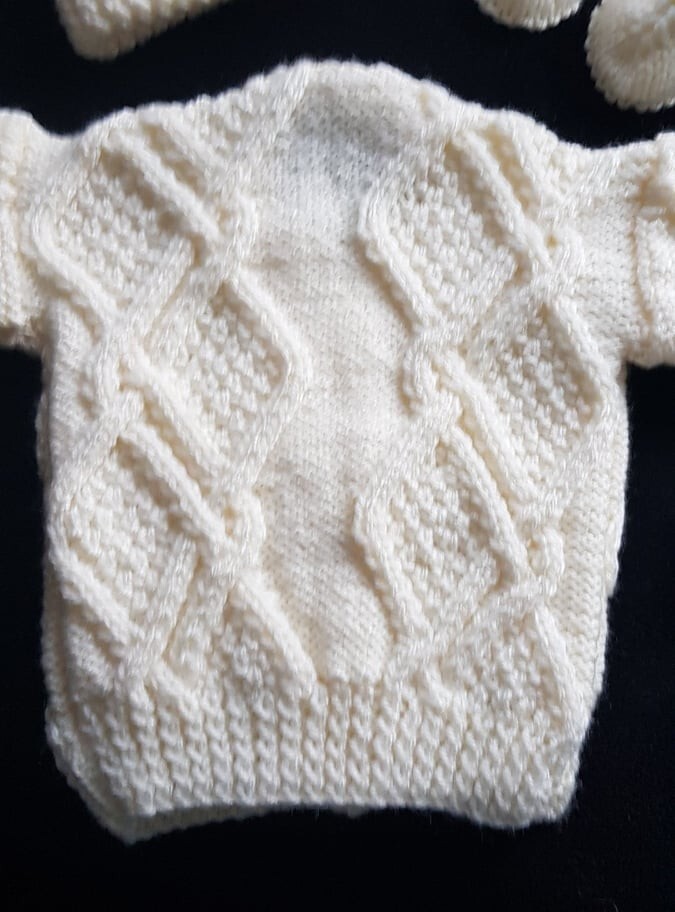 Baby Aran Knitting Pattern - Designer - PJ's Pattern