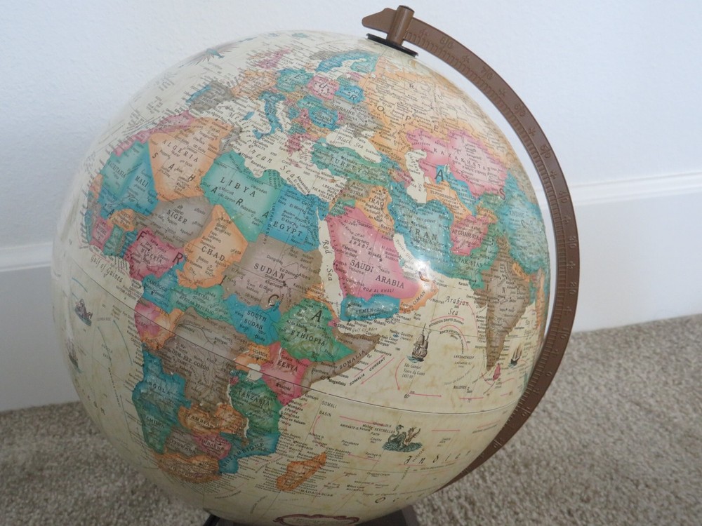 globe Replogie Scan Light electric brown World International standing round