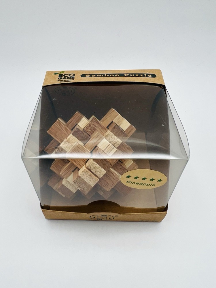 ECO Game 3D Bamboo Puzzle PINEAPPLE 5 Star Difficulty