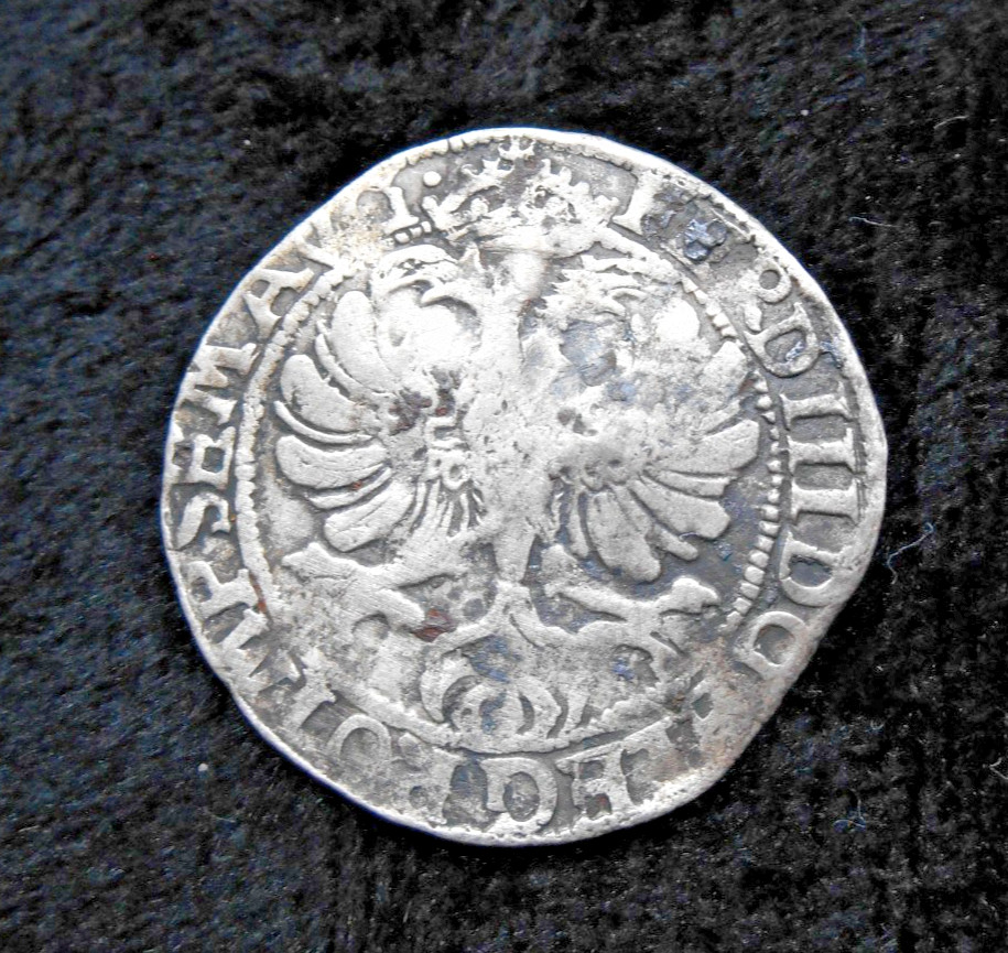 SHIPWRECK treasure SILVER 6 STUIVERS shilling coin MERESTEIN wreck 1645 VOC Indi