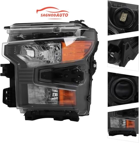 Halogen Headlight Compatible with Chevy Silverado 1500 2022 Left Driver Side