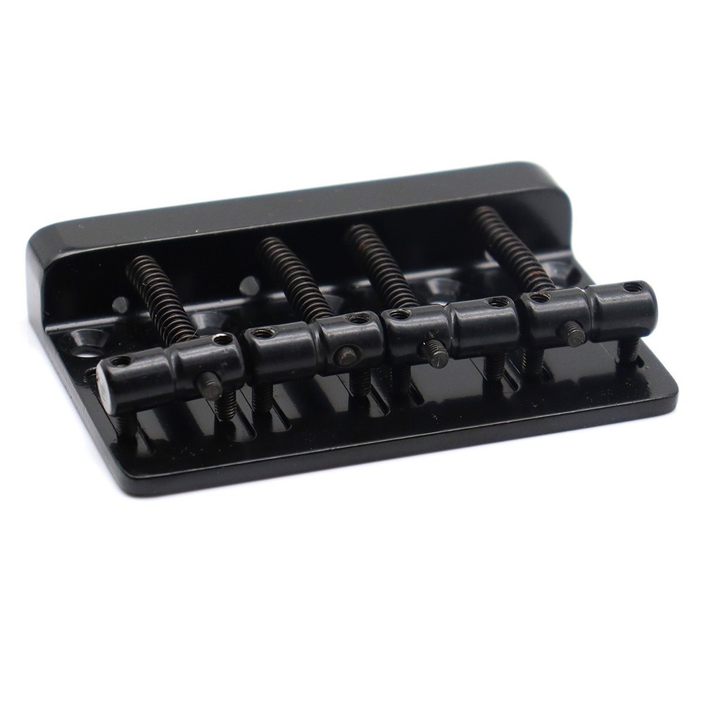 4 String Bass Hard Tail Fixed Bridge Hardtail Saddle Bridge Top Load Black