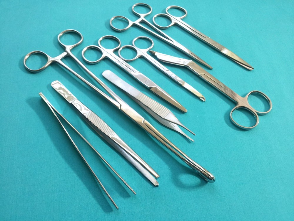 9 PCS ADVANCED COMPREHENSIVE BASIC DRESSING SURGERY SET KIT SURGICAL INSTRUMENTS