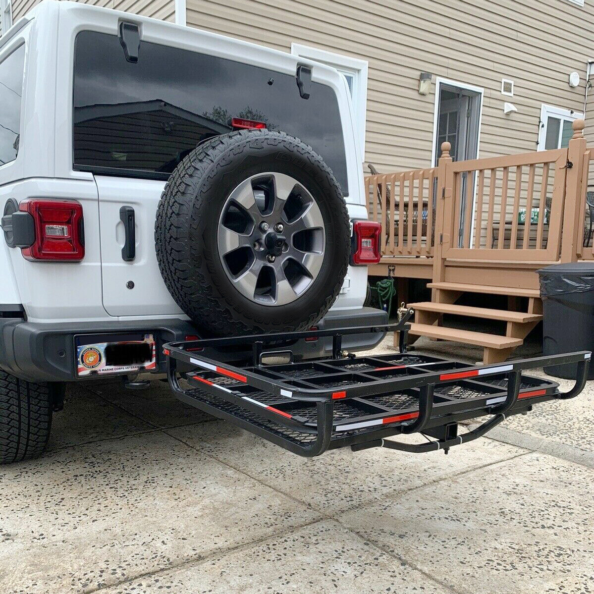 500LBS Mobility Carrier Wheelchair Scooter Rack Disability Medical Ramp Hitch