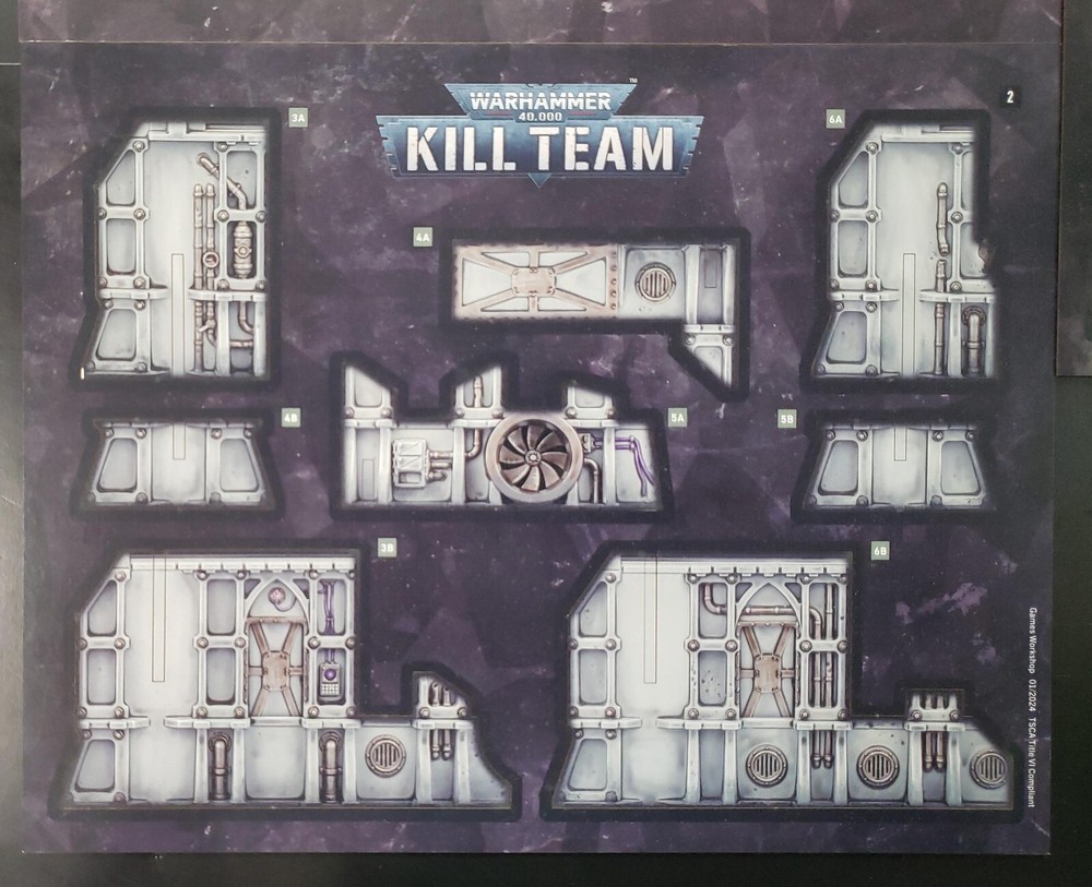 Warhammer 40k Kill Team Bits Core Set MDF Slot Assembly Terrain Set